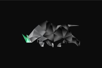 design an outstanding polygonal geometric logo for you
