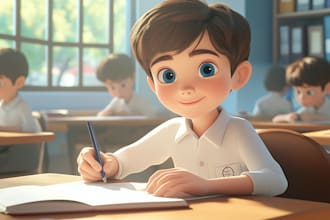 draw children book illustrations and covers,3d children story book