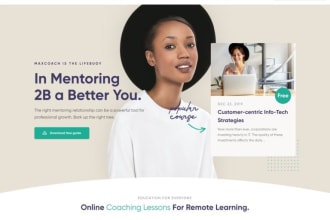 design kajabi website, kajabi landing page or kajabi online course website
