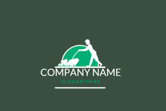 create a landscape, agriculture and grass or lawn care logo