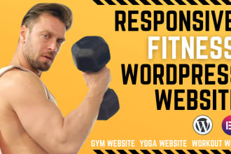 develop healthcare and fitness wordpress website