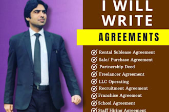 be your lawyer to daft any legal documents