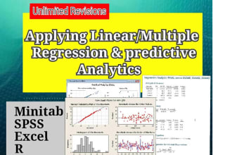 do probability, regression, testing r, spss, minitab, excel