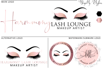 do best cosmetics,eyelash,hair,nail,boutique and photography signature logo