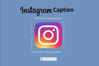 write your instagram captions and blog post