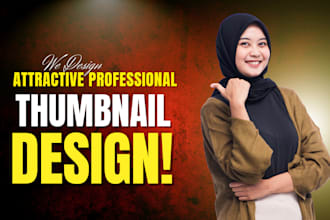 design attractive youtube thumbnail