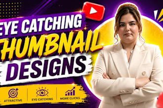 design attractive youtube thumbnail