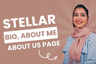 write your breathtaking bio, about me, or about us section
