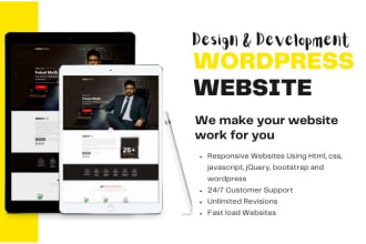 create custom elementor or divi builder wordpress website
