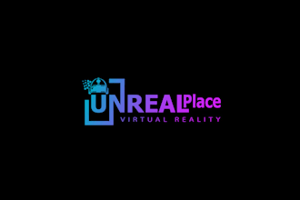 design cyberpunk logo fo virtual reality amusement park