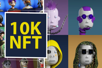 generate 3d nfts collection with their jsons metadata