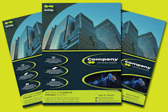 design business, corporate, food, and travel flyer