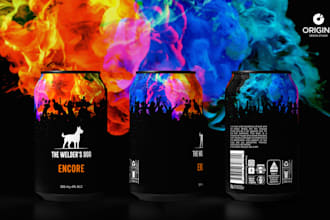 do label design for your energy drink or beverage