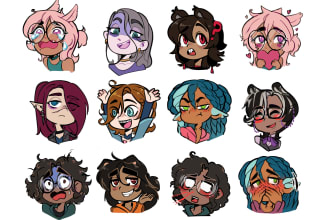draw character emotes for discord or twitch