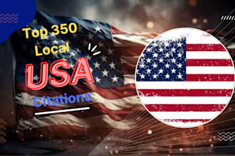 do 350 USA local citations and directories for local SEO