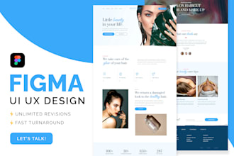 do figma landing page, website design, redesign, mock up