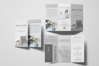 create a minimalist corporate brochure