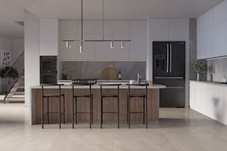 do interior space for  loft, apartment, studio and home