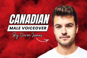 record a pro male voiceover in canadian english
