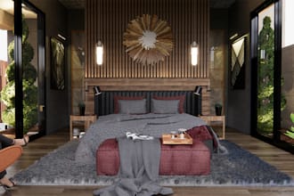do your apartment interior, house interior, and 3d rendering