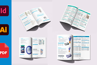 design a professional product catalog, price list, booklet, or company brochure