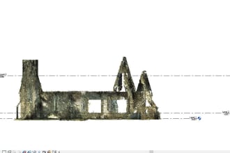 create revit and archicad models using sketchs, photos and point cloud