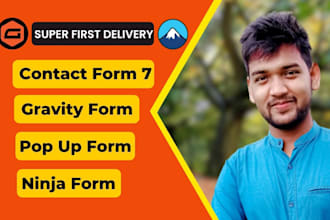 create or fix contact form 7, wordpress form, gravity forms, ninja form