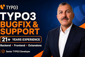 fix typo3 errors, bugs, backend issues and extension problems