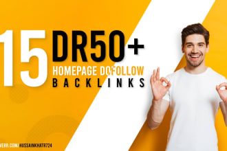 build SEO backlinks high dr 50 plus link building