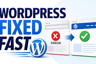 fix wordpress errors, elementor bugs and woocommerce issues