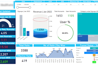 create professional power bi dashboards and reports
