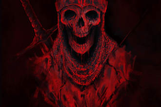 paint eerie skull portraits