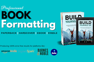 do ebook formatting paperback formatting kindle formatting
