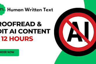 professionally proofread and edit your ai content in 12 hours