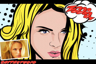 draw you into professional pop art artwork