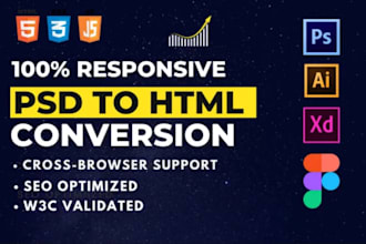 convert psd to html or figma to html