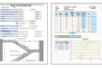civil engineering  design and lab test excel template for you