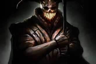 create dark knight paintings