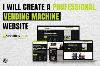 design and develop vending machine website and logo design