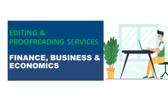 edit and proofread reports and articles on finance, business and economics