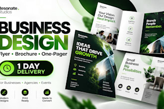 an urgent business flyer brochure or one pager
