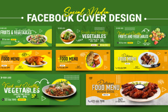 design creative facebook cover photo banner for social media