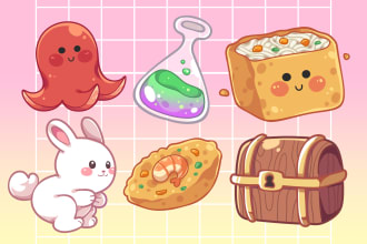draw simple and cute illustration