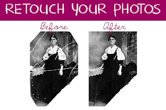 retouch your old or damaged photos