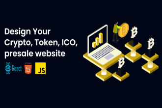 make crypto website, presale website with reactjs