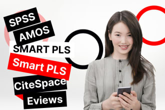help in statistical data analysis with spss,amos,smartpls and eviews