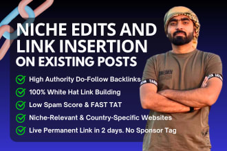 get you backlinks through niche edits or link insertion