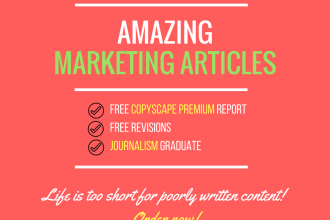 write a 400 word long marketing article