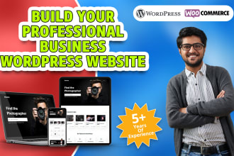 design and develop a responsive modern wordpress business website