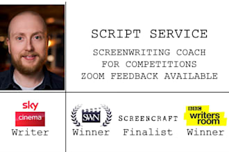 be your competitions screenwriting coach and mentor to get you ready